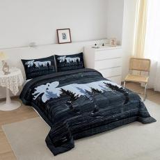 Rural Style Deer Forest Duvet Set