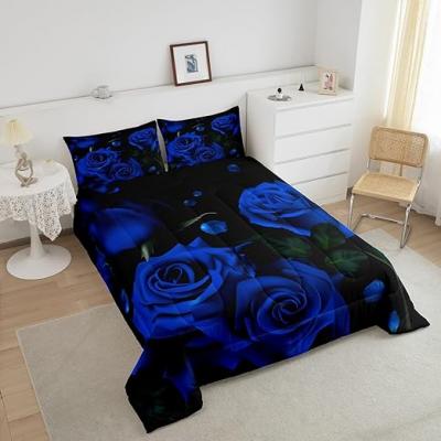 Blue Sting Rose Garden Duvet C...