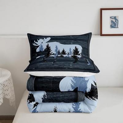 Rural Style Deer Forest Duvet Set