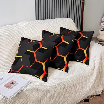 Honeycomb Throw Pillow Cover a...