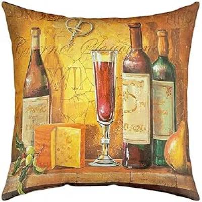 Vintage Wine Pillow