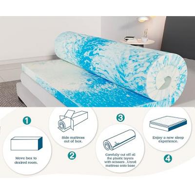 Wave gel foam mattress