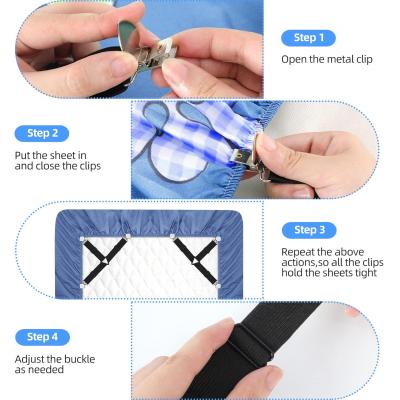 Fixed bed sheet strap